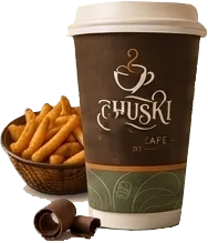 Chuski Cafe coffee and croissant